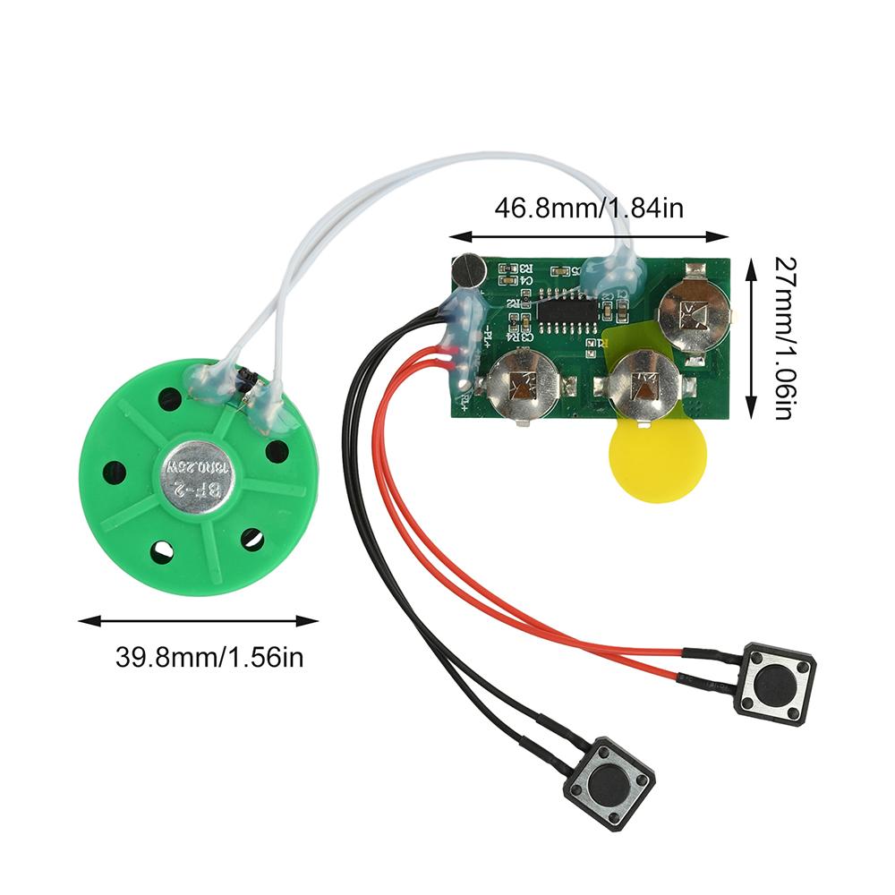 DIY Greeting Card Chip 120-Second/240-Second Voice Recording Module Toy Recorder Mechanism Button Playback