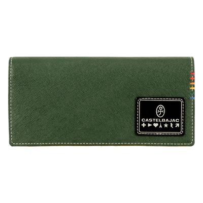 Длинный чехол для кошелька из натуральной кожи, сорт 034615 Длинный кошелек из коровьей кожи, зеленый Мужской [05]