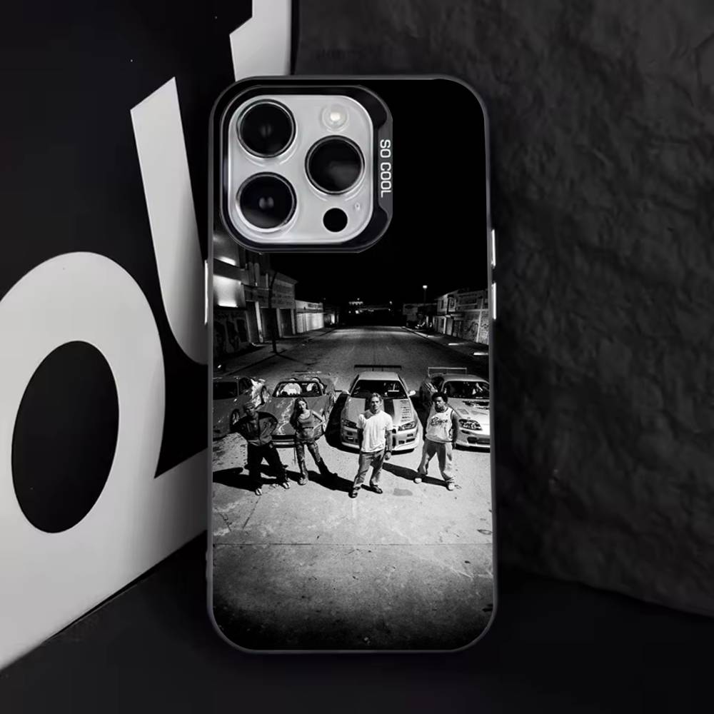 Чехол для телефона 'Автомобиль F-Fast F-Furious-s' для iPhone 17,16,15,14,13,12,11,Pro,Max,Plus,E,Air,Mini Черный ТПУ Чехол
