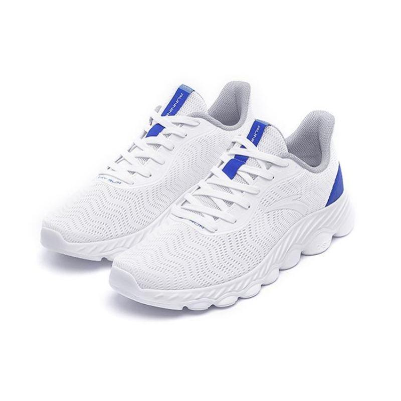 Anta men's low-top running shoes Anta white, mesh upper cushioned breathable lightweight supportive 11925572-1