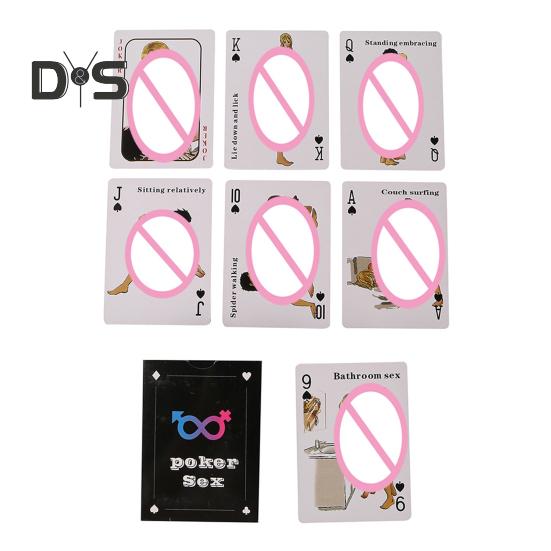Взрослая карточная игра для пар Парная игра в покер Игра в покер Испытания позиций Взрослая игра для вечеринок для улучшения отношений
