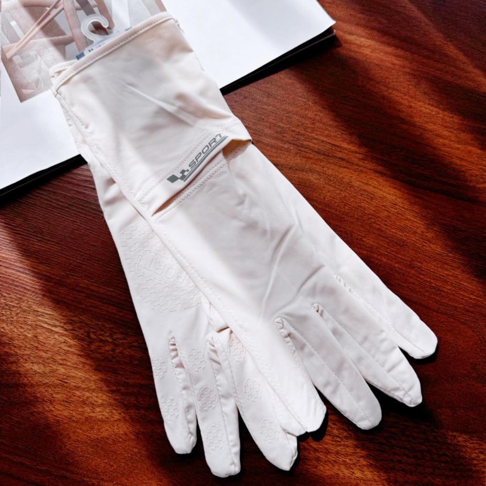 Ice Silk Sun Protection Riding Gloves Breathable Summer Driving Mittens  Woman