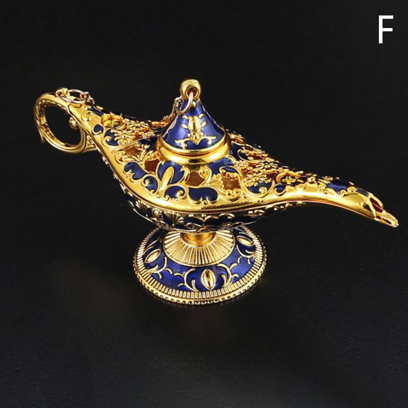 Aladdin Lamp Desktop Crafts Ornament Metal Crafts God Lamp Wishing Lamp Vintage Home Decoration Holiday Gift