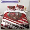 3pcs Duvet Cover Set (1*Duvet Cover + 2*Pillowcase, Without Core), Liverpool Football Club Print Soft All‑Season Bedding Set, Home Bedroom Decor Gift