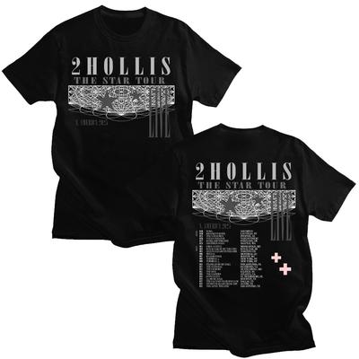 2Hollis The Star Tour 2025 Футболка Женская Мужская Мода Повседневная Футболка Высокое Качество Мягкие Топы Короткий Рукав Хлопковые Футболки