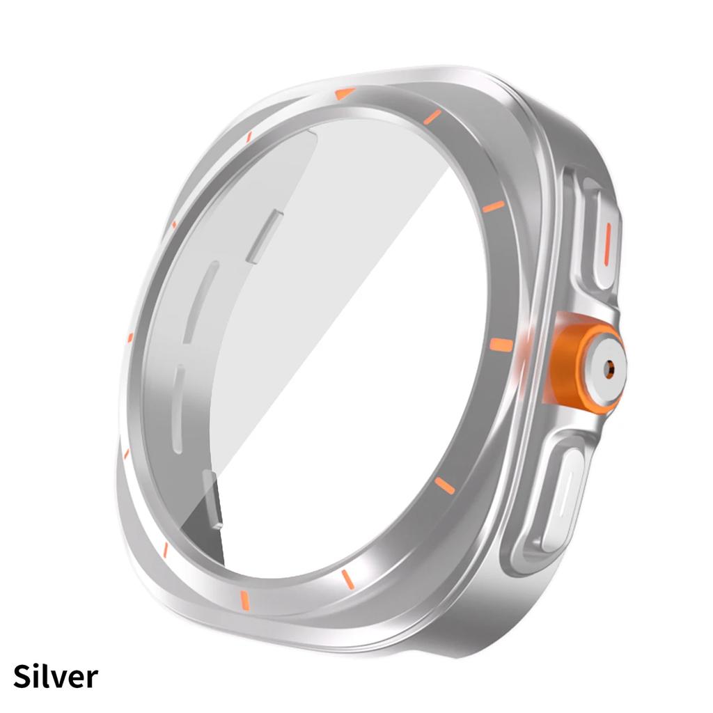 Замена на Ultra Case для Samsung Galaxy Watch 7 6 40 мм 44 мм Обновление до Galaxy Watch Ultra 47 мм Закаленное стекло для защиты экрана