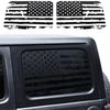For 2018-2021 Jeep Wrangler JL 4Door Rear Window USA Flag Decals Stickers Black