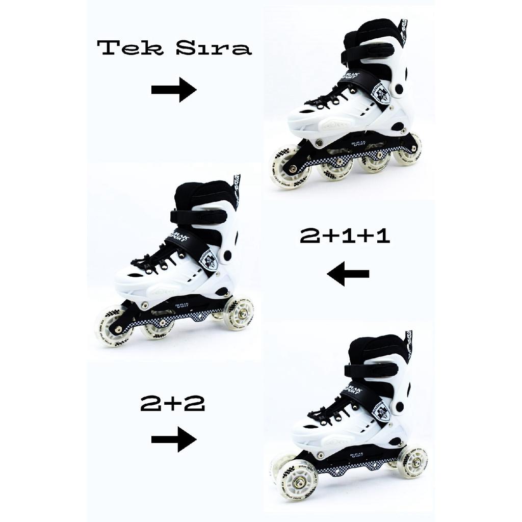 Профессиональные регулируемые коньки для детей и взрослых с силиконовыми колесами и подсветкой