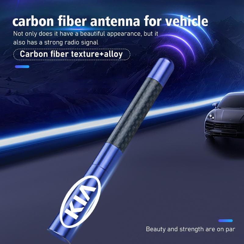 Car Carbon Fiber Antenna Easy Install Auto Vehicle Tool For KIA Rio K5 K2 Sportage Ceed Sorento Picanto Stinger Soul BU9