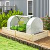 Greenhouse with PE Mesh Film, Winter-Proof Film Greenhouse Made of Steel, Hothouse, 200 x 100 x 80 cm, White