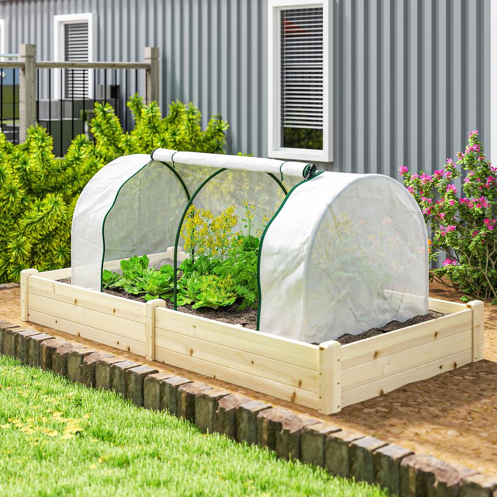 Greenhouse with PE Mesh Film, Winter-Proof Film Greenhouse Made of Steel, Hothouse, 200 x 100 x 80 cm, White