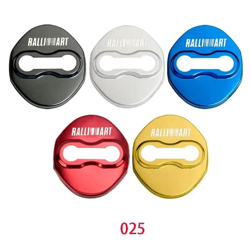 4pcs Car Door Lock Cover Protection Stickers Case for Mitsubishi Ralliart Pajero Sport Outlander ASX Lancer EX Eclipse Mirage