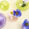 Luxury Glass Flower Vases with French Design Clear Small Floral Arrangement Planter Pot for Modern Home Accent Decoration