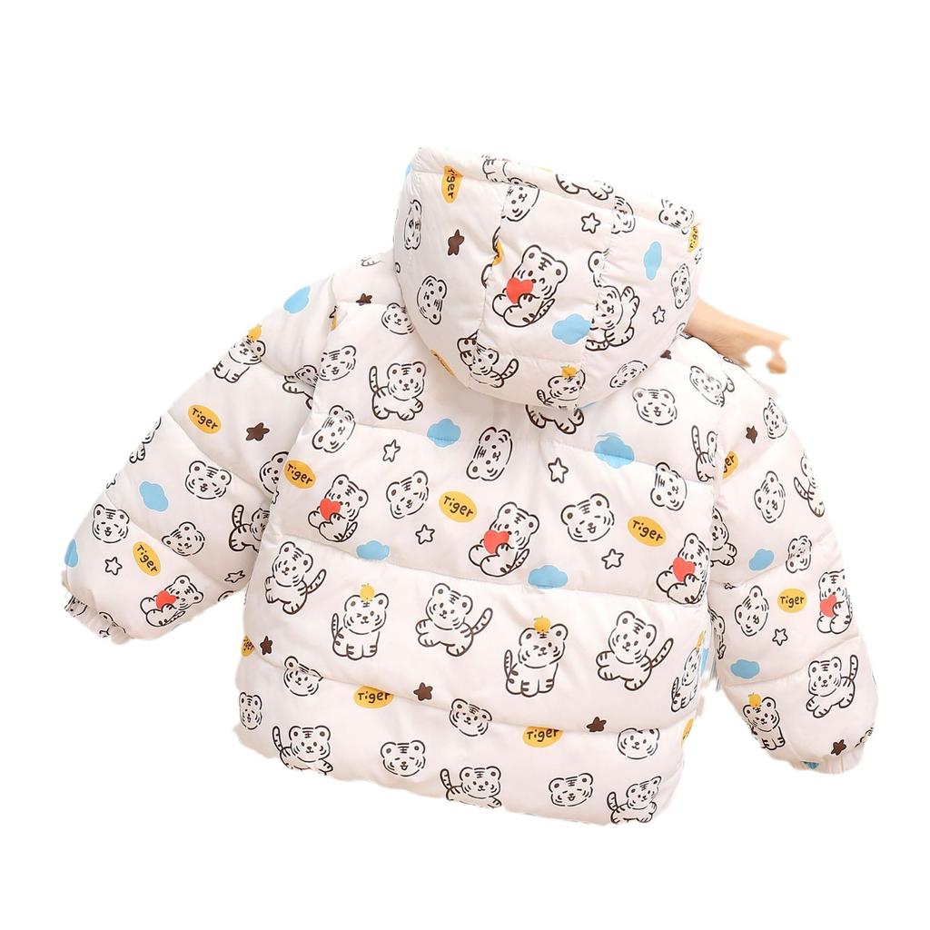 Children's Down Cotton-padded Coat Winter Clothes Cotton-padded Coat Cotton-padded Coat Autumn And Winter Medium And Small Warm Fleece-lined Top