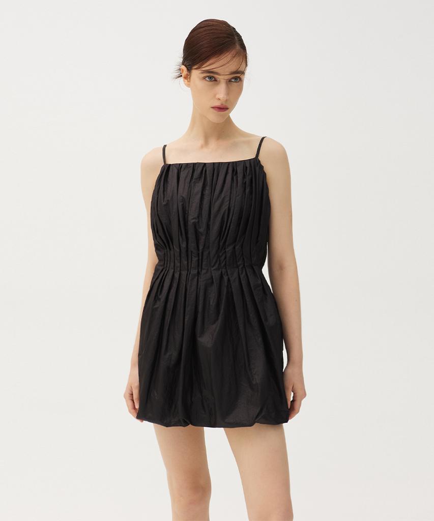 Meuameu Balloon Banding Mini Dress