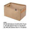 Large Capacity Non-woven Fabric Storage Box Foldable Wardrobe Organizer with Handle Sturdy Closet Clothing Bin for Home Storage