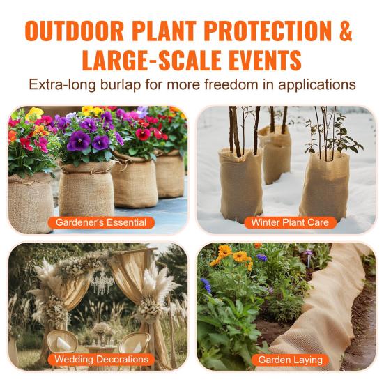1 рулон льняной ткани, рулон натурального льняного волокна, длина 4,5 м, льняная барьерная пленка для деревьев, зимний уход за растениями, поделки своими руками, свадебный декор