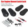 Universal Racing Car Hood Pin Engine Bonnet Latch 2 Colors Lock Kit Refitting with Keys Hood Lock Hood Mount Car Accessories
