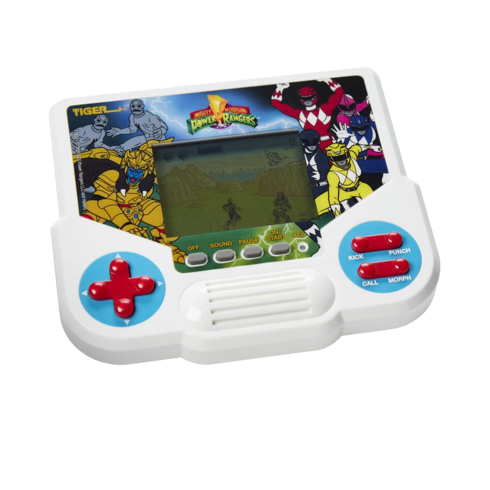 Tiger Electronics Mighty Morphin Power Rangers Электронная ЖК-видеоигра в стиле ретро для 1 игрока в портативном режиме для детей от 8 лет и старше