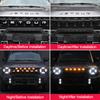 emsqc4 For Jetour T2 i-DM Ich - X K3 Car Emblem Blackout Sticker Grille Light Letter Badge Black Warrior Matte Black Emblem Accessories
