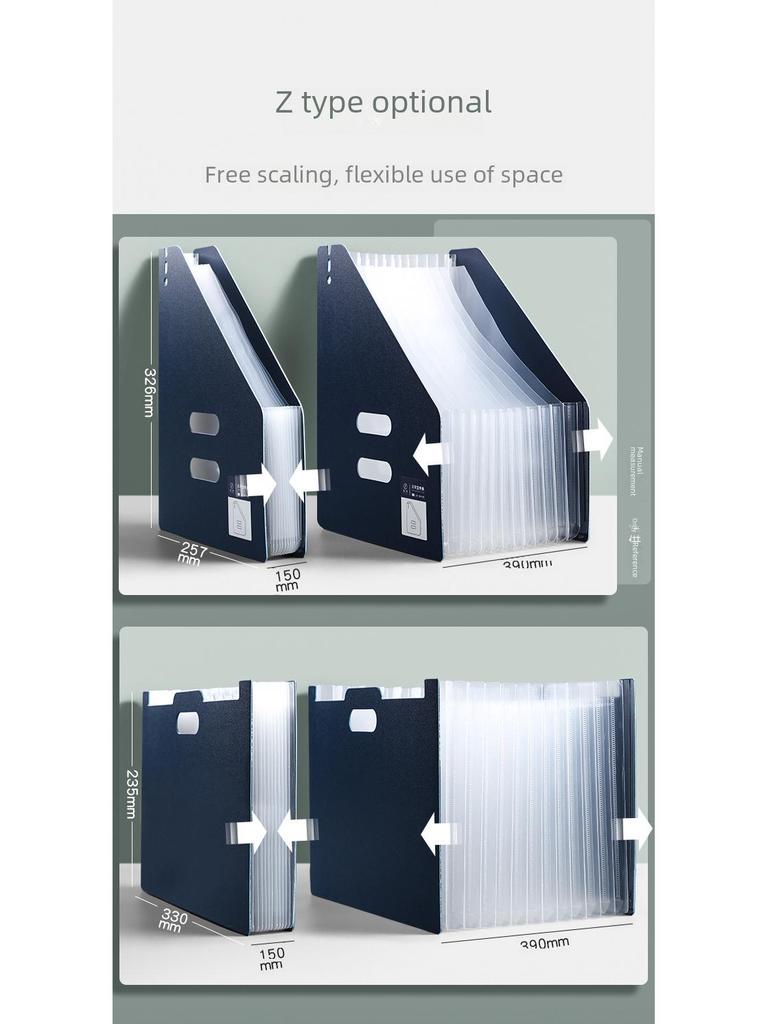 Portable Multi-Layer Accordion Folder: Large Capacity Student File and Test Paper Organizer
