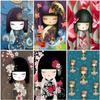 5D Japanese Doll Diamond Painting Full Square/Round Drill Rhinestones Picture Diamond Embroidery Cartoon DIY Diamond Mosaic Sale