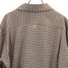 Berkshire 50-е 60-е Отложной воротник Винтажный силуэт-коробка Клетчатый узор Длинный рукав Рубашка с отложным воротником Мужская Б/У