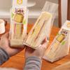100 Pcs Sandwich Wrappers Special Disposable Easy To Tear Transparent Triangle Cake Baking Bread Packaging Bag