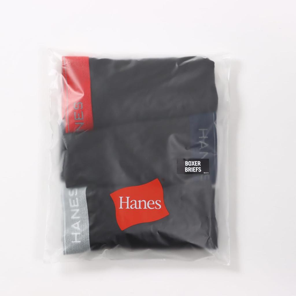 Hanes Боксеры-брифы и Размер M Мужские (3-Pack), Антибактериальный, Дезинфицирующий, Чистый, Дезодорирующий, Фронтальная загрузка, HM6EP703J, Черный/Серый/Красный/Темно-синий,