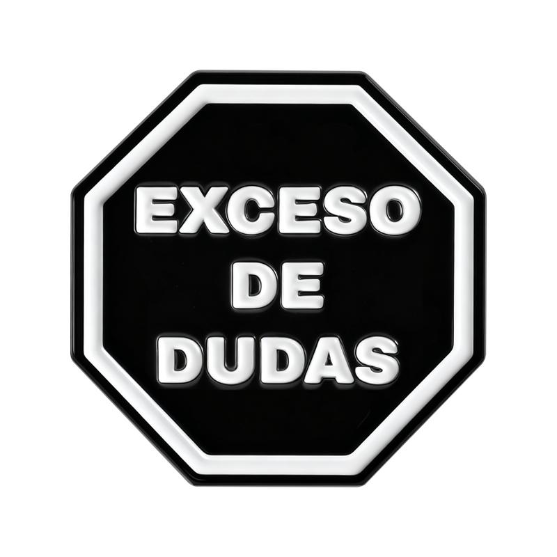 Spanish Quotes Series Enamel Pins JW.ORG Bible Verse Octagon Stop Sign Motivational Phrase Brooches Lapel Badge Jewelry Gifts