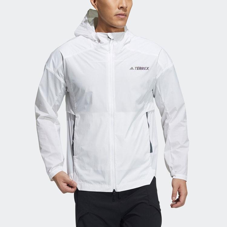 Adidas Myshelter Ветровка с капюшоном Мужская верхняя одежда Белый GN7619