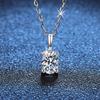 S925 Sterling Silver Simplicity and Elegance Alien Moissanite Pendant D Color Stone Necklace Wedding