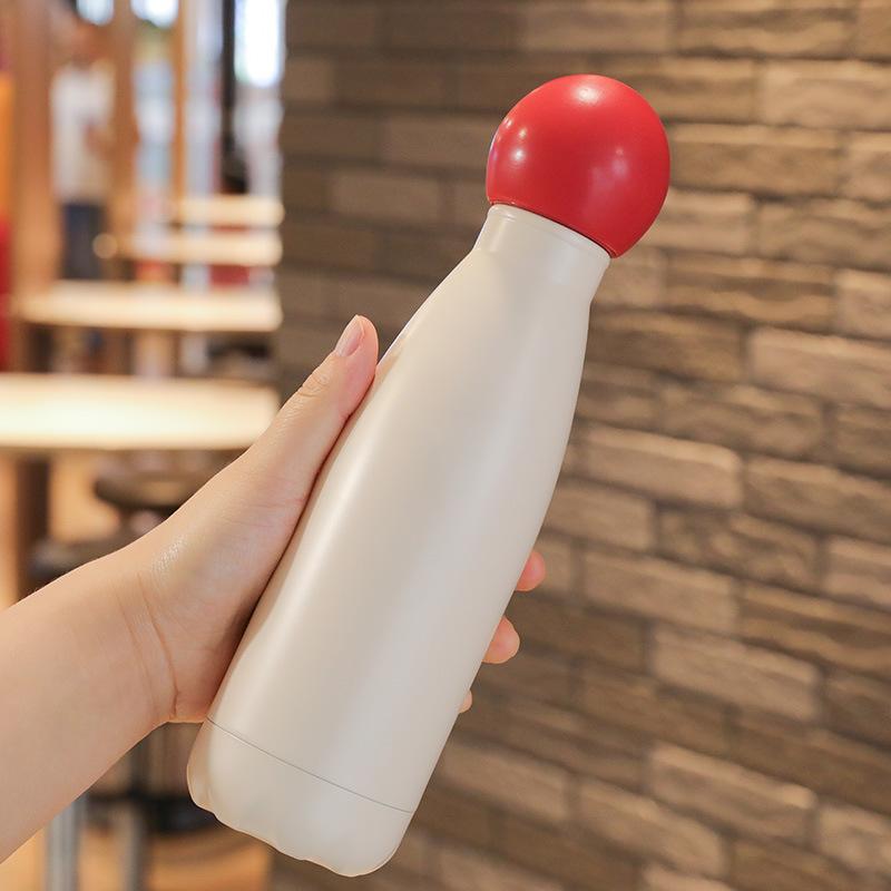 Creative Bowling Thermos Cup Stainless Steel Portable Water Bottle Leakproof Drinking Bottles Gym Travel Outdoor Sports Kettle