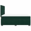 Box Spring Bed with Mattress Dark Green 140 x 190 cm Velvet