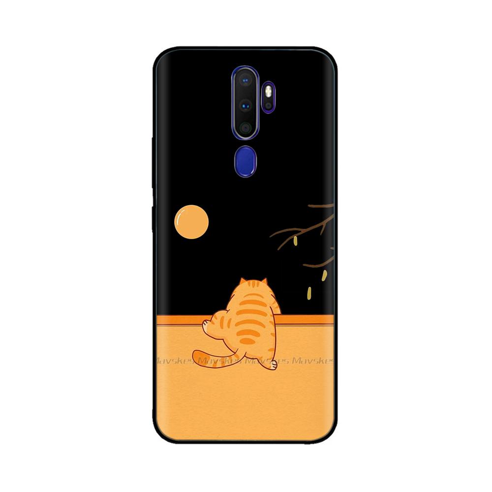 Чехол для Oppo A9 2020 Чехол для Oppo A5 2020 Милый мультяшный painted чехол Мягкий ТПУ чехол для телефона Для Oppo A11X OppoA5 OppoA9 2020 Бампер Fundas