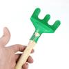 3Pcs/Set Kids Beach Sand Toy Wooden Handle Iron Shovel Rake Spade Toddlers Outdoor Summer Beach Digging Gardening Tools