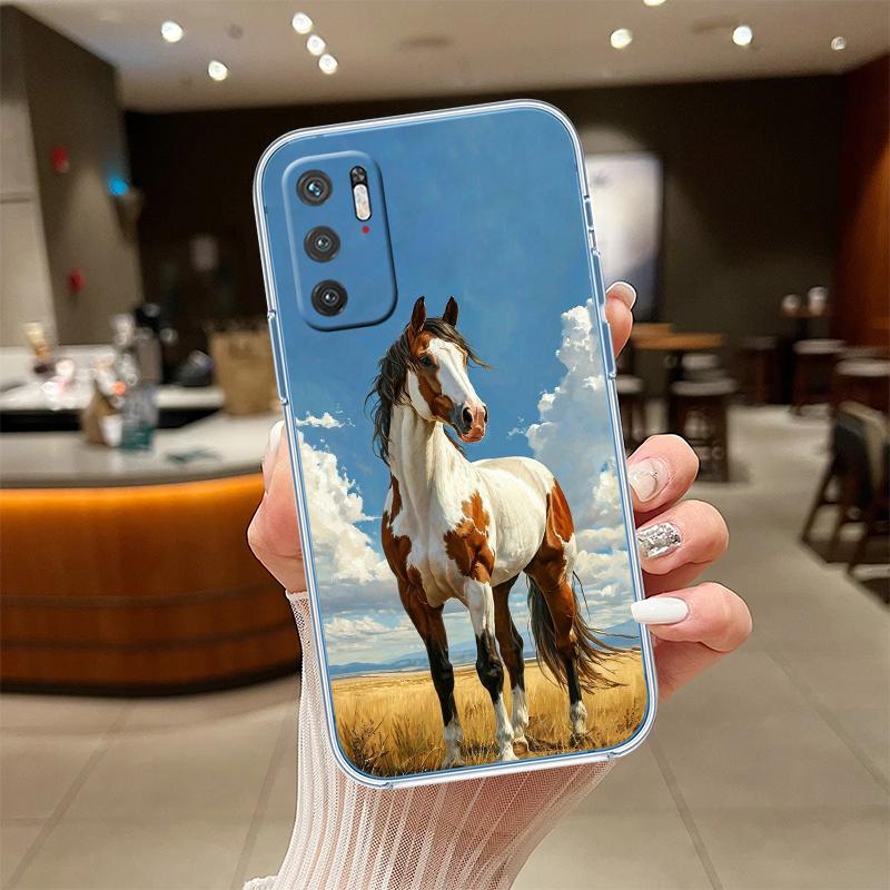RE28 Fine Horse Transparent Phone Case for Motorola Moto Edge 20 30 40 50 S30 Fusion Ultra Pro Neo Lite + G200 G23