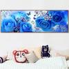 5D DIY Diamond Painting Dream Blue Rose Butterfly Flowers Abstract Cross Stitch Mosaic Square Round Diamond Embroidery A998