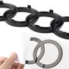 3D s1 4 Ring Badge Accessories Car Front Bonnet Grille Rear Trunk Emblem Decoration Sticker For s1 S4 Original Replacement