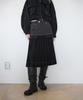 Yusentig Cotton Denim Layered Pleated Skirt Aw6Ss26310