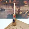 Wooden Mini Broom Pendant 10cm Red Rope Broom Halloween Broom  Dollhouse Decoration
