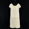 Новое с биркой платье haupia с коротким рукавом длиной до колена/Женский размер M/38/Молочно-белый/Сделано в Японии(ИСПОЛЬЗОВАЛ)