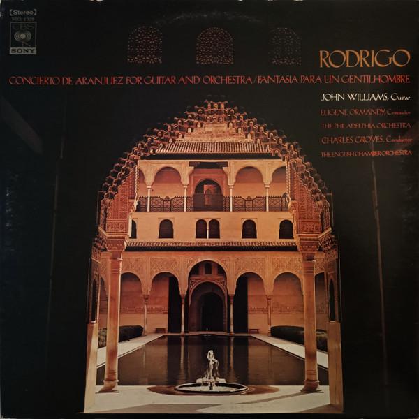 LP Record JOHN WILLIAMS EUGENE ORMANDY PHIL  Rodrigo Concierto De Aranjuez  Fa SOCL1029 CBS SONY 1974 Japan Classical