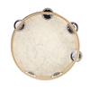 8 Hand Held Tambourine Bell Wood Headless Tambourine Bell with Metal Single Row Jingles Educational Musical Toy for Children