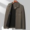 Spring and Autumn Medium Thick Nylon Stretch Anti-wrinkle Jacket Middle-aged Men's Casual Workwear Jacket