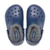 Детские Crocs Classic Lined Повседневные и Удобные Теплые Детские Дырявые Туфли Темно-синий Угольно-серый