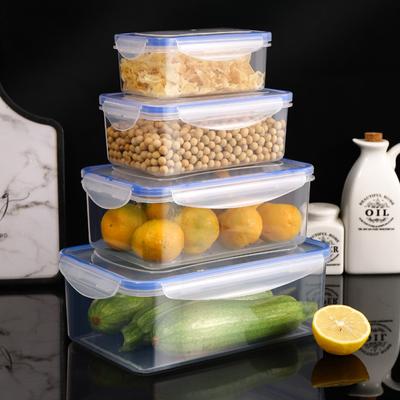 Коробка для хранения продуктов питания Прозрачная герметичная коробка с крышкой Можно нагревать и охлаждать Штабелируемые контейнеры для хранения из полипропиленового материала