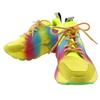 Platform Sneakers Sneakers Rainbow Multicolor Synthetic Fiber Women Used