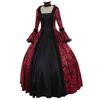 Lily Lady Large Swing Waist Tight Women Ventage Medieval Maxi Dress Cosplay Halloween Costume