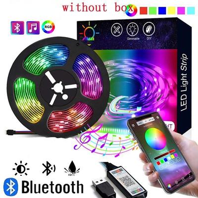 Светодиодные ленты с питанием от USB 0,5–10 м, 5050 RGB, подсветка телевизора, приложение Bluetooth, дистанционное управление музыкой